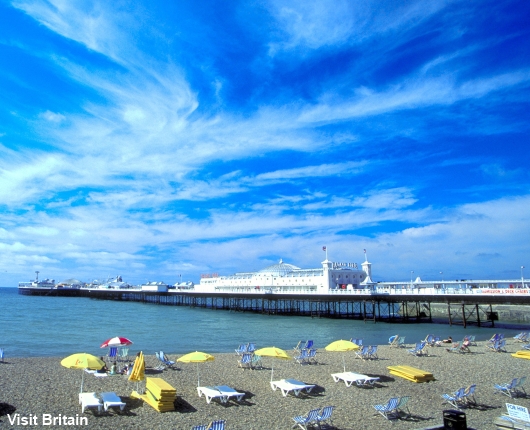 Strand und Pier in Brighton